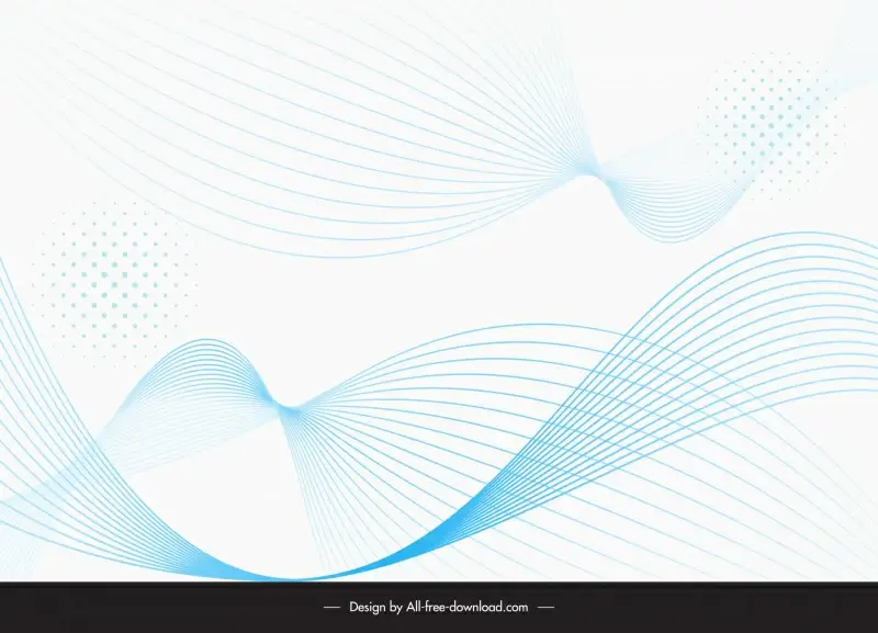 abstract background template dynamic waving lines outline 