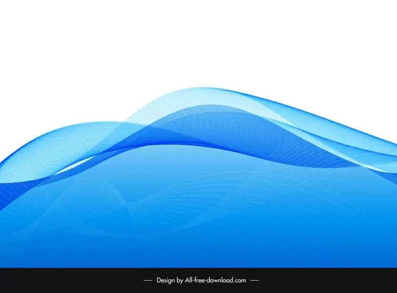 abstract background template elegant bright wavy curves