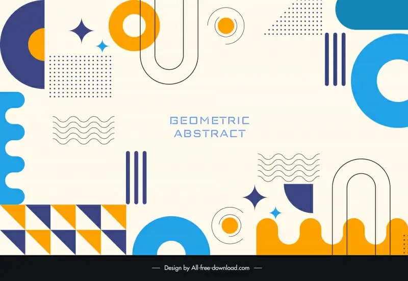 abstract background template  geometric shapes decor