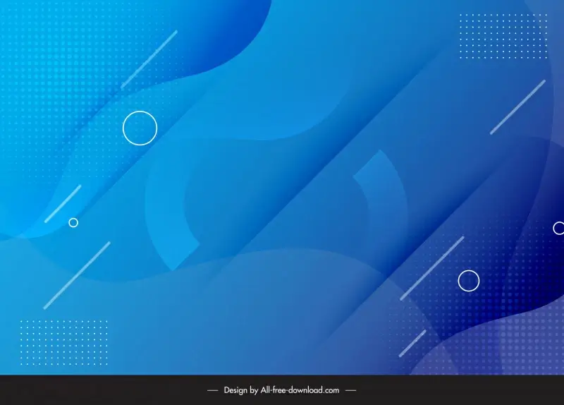 abstract background template modern blue waves 