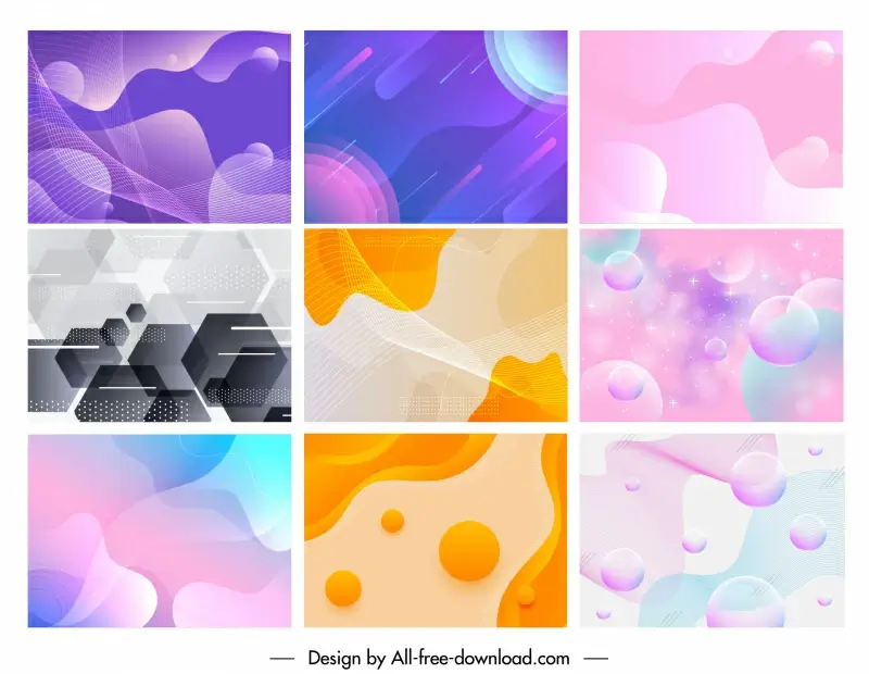 abstract background templates collection modern geometric decor