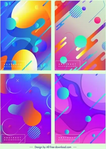 abstract background templates colorful modern geometric decor