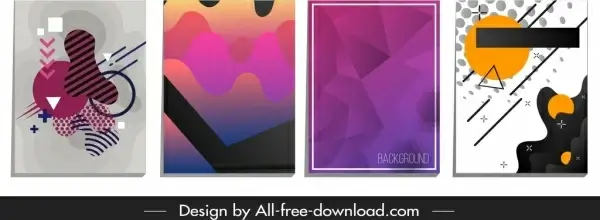 abstract background templates geometric shapes decor