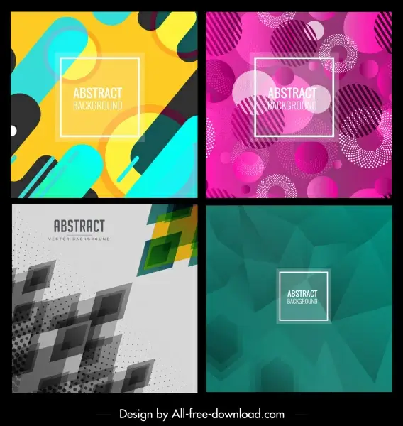 abstract background templates modern colorful geometric decor