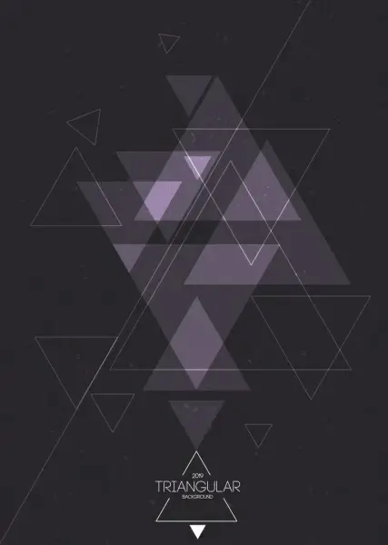 abstract background triangles sketch dark design