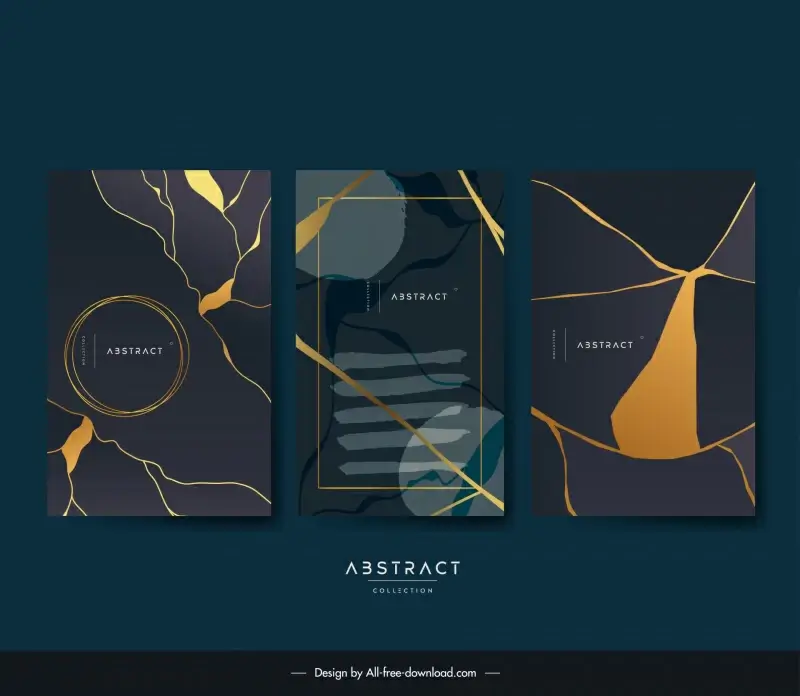 abstract backgrounds collection dark geometric  
