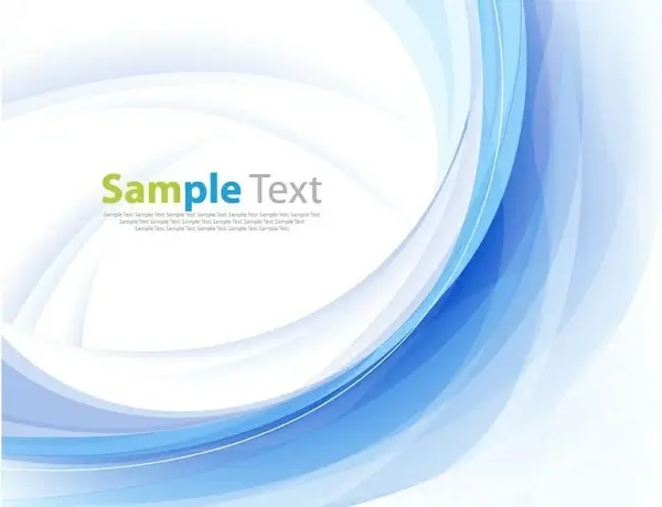 abstract blue business technology colorful wave vector background