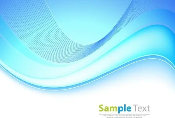 abstract blue wave background editable vector graphic