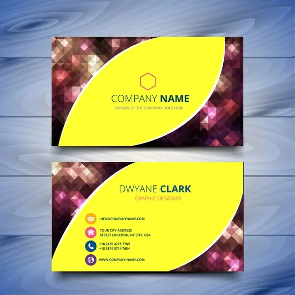 abstract business card design templates