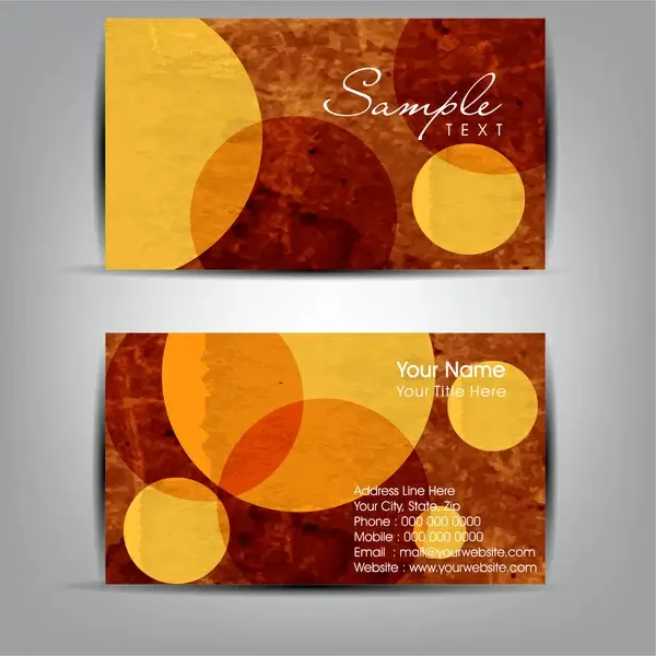 abstract business card templates