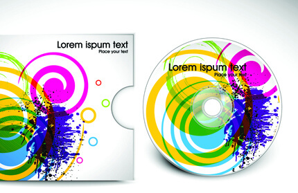 abstract cd cover vector background