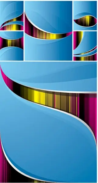 abstract colored line backgrounds vector graphic