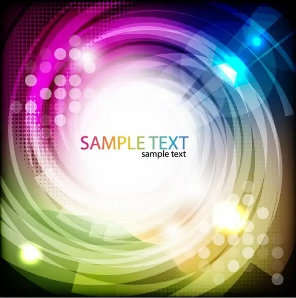 Abstract Colored Swirl Vector Background