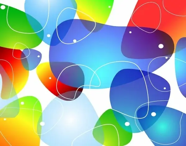 Abstract Colorful Glossy Vector Background