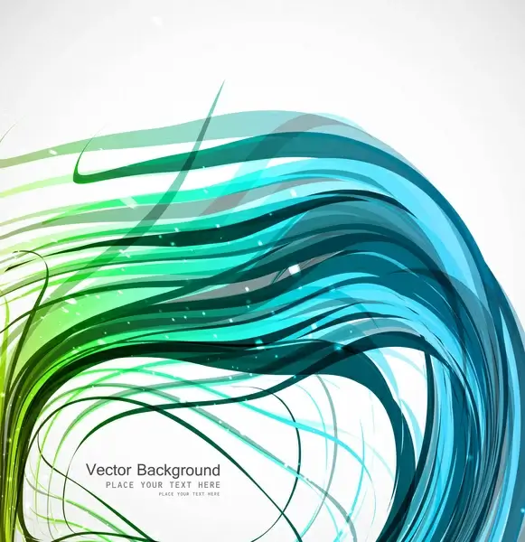 abstract colorfull wire line wave vector illustration