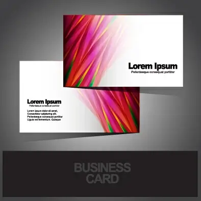 abstract dynamic lines cards vector
