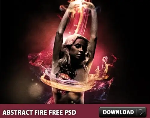 Abstract Fire Free PSD