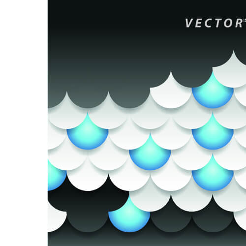 abstract fish scale vector background