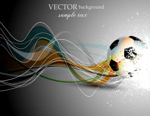 abstract football design vector background