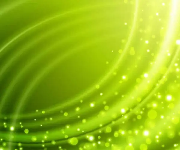 Abstract Green Bokeh Background