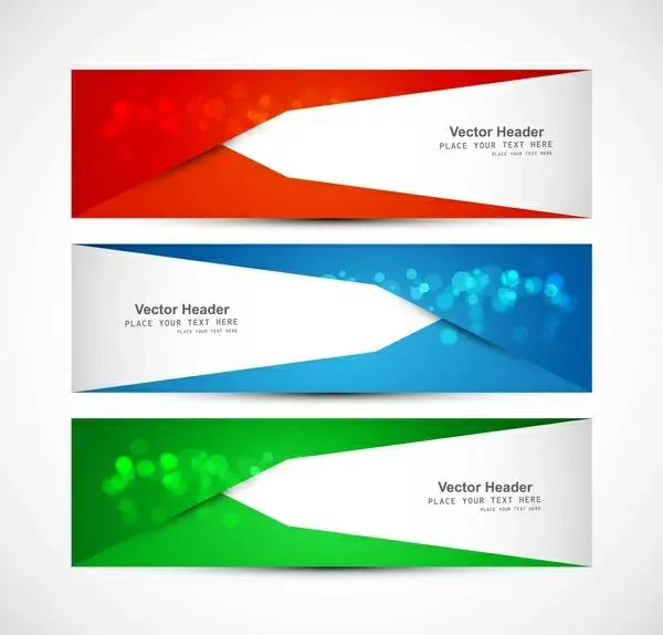 abstract header colorful wave vector design