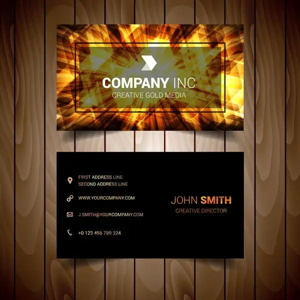 abstract light elegant business card