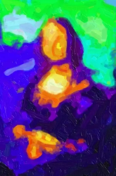 abstract mona lisa
