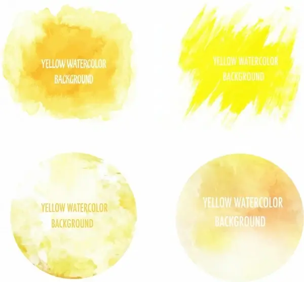 abstract painting design elements yellow grunge decor
