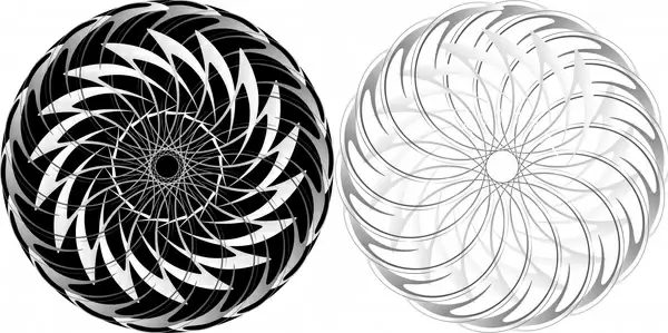 abstract pattern circles design in black and white