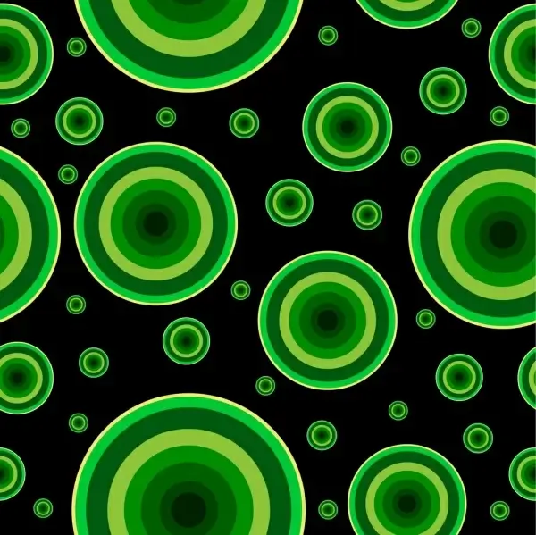 abstract pattern design green circles decoration repeating style