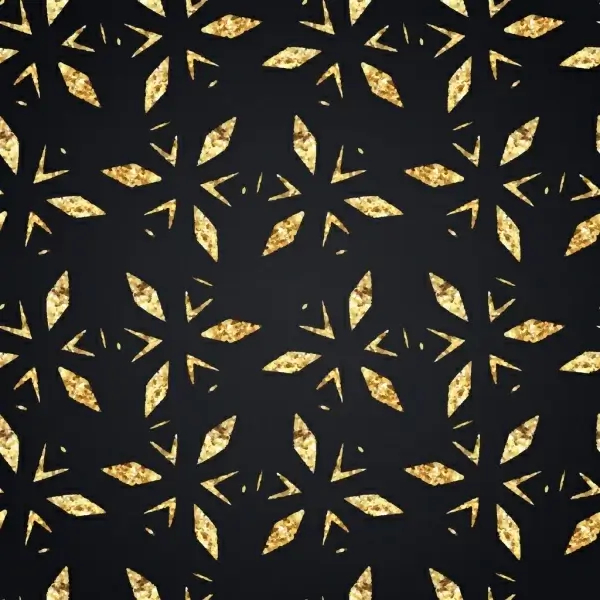 abstract pattern repeating golden decor