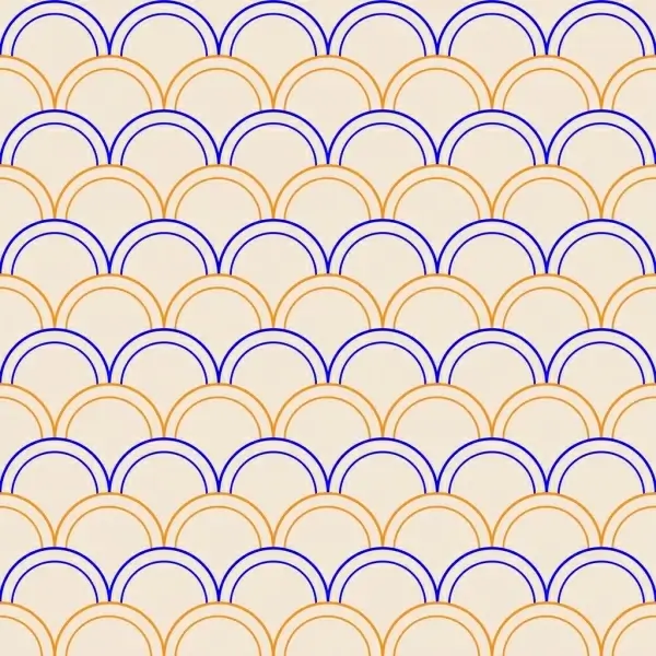 abstract pattern sketch colored circle design repeating style