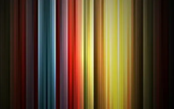 Abstract Rainbow Colors on Black Background Vector Graphic