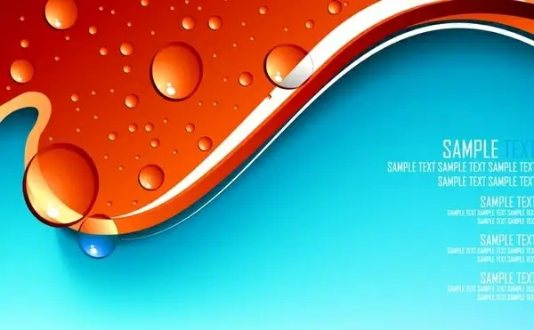 abstract colorful background waving water drops style