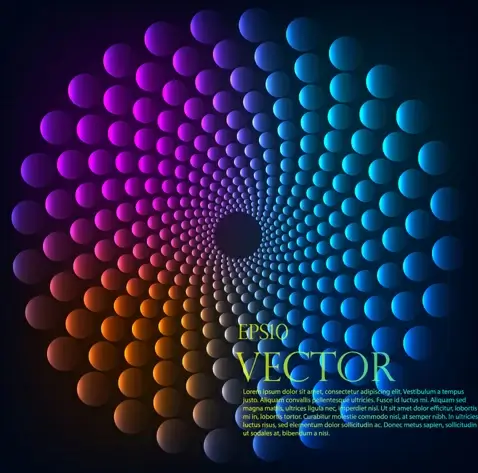 abstract round balls background vector