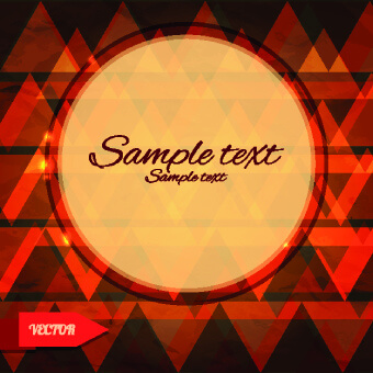 abstract tangram with frame background vector