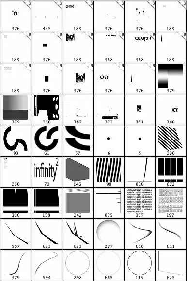 Abstract Technical brushes