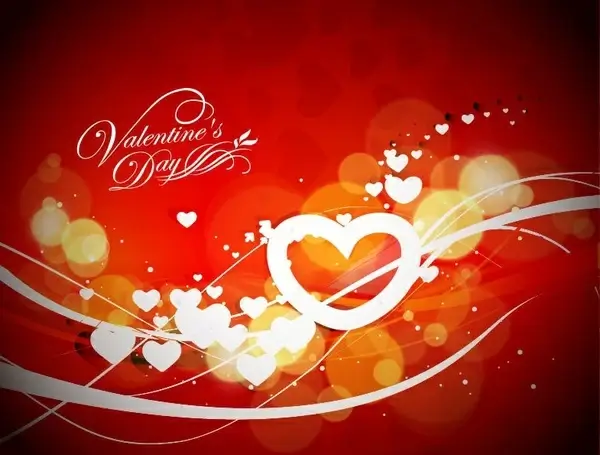 Abstract Valentine’s Day Vector Graphic