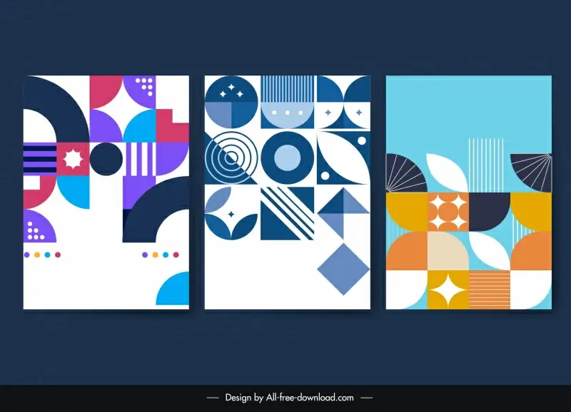 abstraction mosaic background template geometric shapes layout