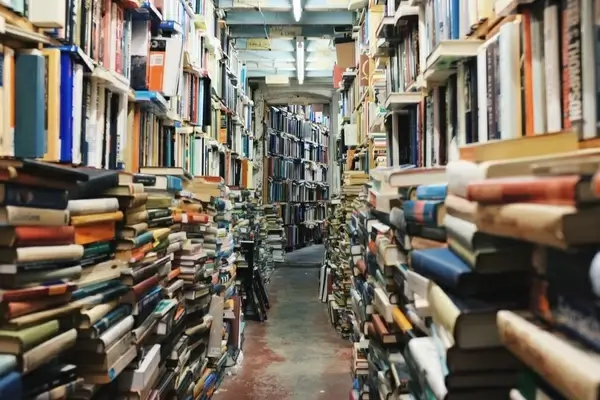 abundance bicycle bookstore city commerce daytime