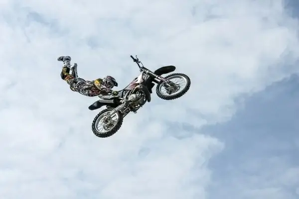 action air bike biker competition cycle danger fast