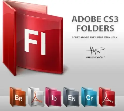 Adobe Folders Icons icons pack 