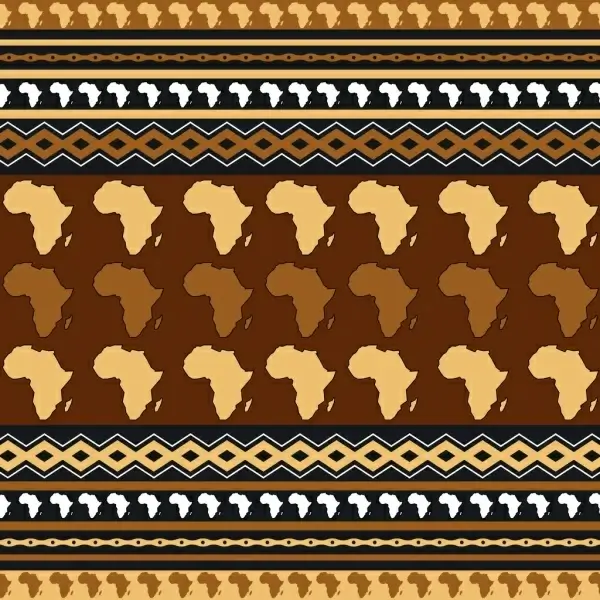 africa pattern background repeating map decoration