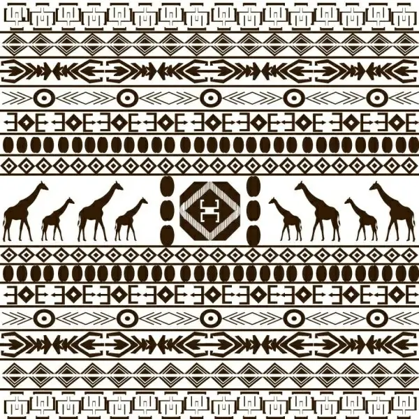 african graphic design background 03 vector