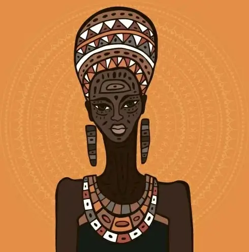 african woman design vectors