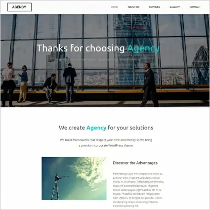 agency website template 