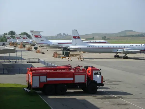 air koryo planes sunan airport north korea