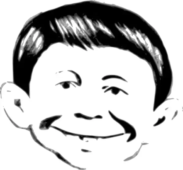 Alfred E Neuman Well Not Quite clip art