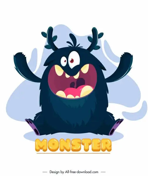 alien monster icon funny cartoon character sketch 