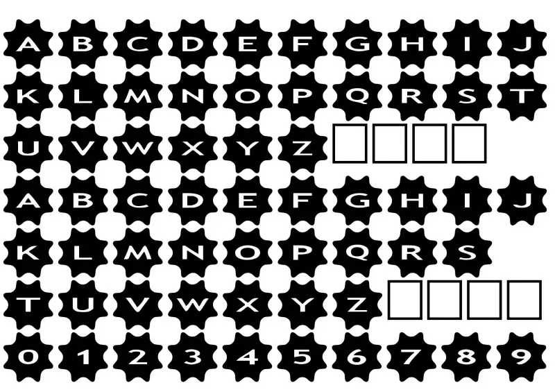 Vintage Decorative Signs 4 Font in truetype .ttf opentype .otf format